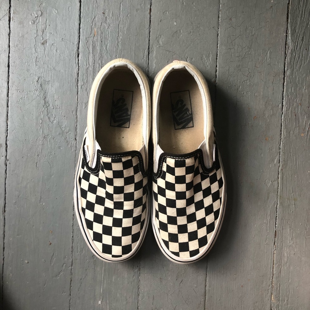 Black and White Checkered Vans